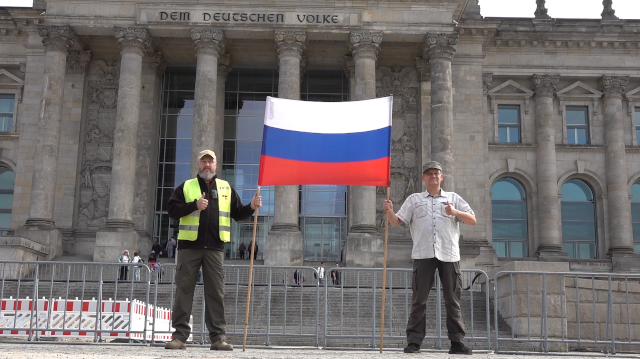 Russische Nationalhymne❤️ mitten im Berliner Regierungsviertel am 12.09.2026! 