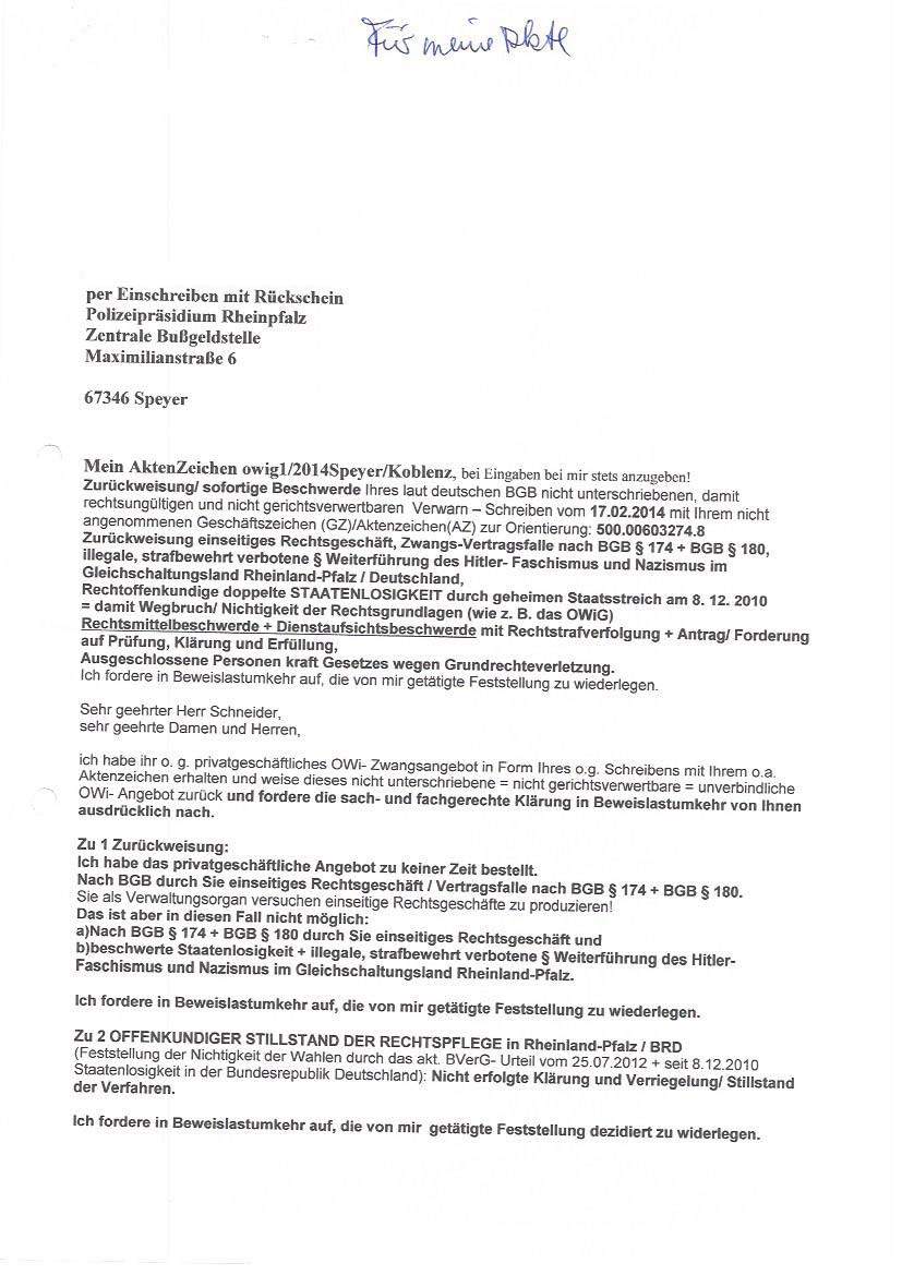 Zurueckweisung.owig1 2014Speyer Koblenz Seite 1